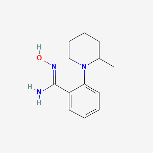 molecular formula C13H19N3O B1420098 N-Hydroxy-2-(2-methylpiperidin-1-yl)benzimidamide CAS No. 1021244-04-1