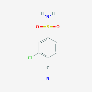 3-Chloro-4-cyanobenzene-1-sulfonamide