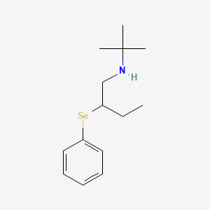 1-Butanamine, N-(1,1-dimethylethyl)-2-(phenylseleno)-