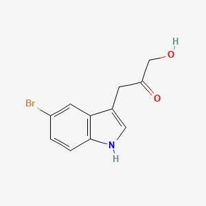 molecular formula C11H10BrNO2 B14201022 1-(5-bromo-1H-indol-3-yl)-3-hydroxypropan-2-one CAS No. 919295-64-0