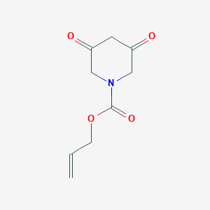 molecular formula C9H11NO4 B14201041 Allyl 3,5-dioxopiperidine-1-carboxylate CAS No. 848942-58-5