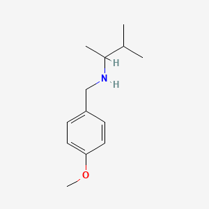 molecular formula C13H21NO B1420106 [(4-Methoxyphenyl)methyl](3-methylbutan-2-yl)amine CAS No. 1021097-45-9