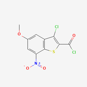 3-Chloro-5-methoxy-7-nitro-1-benzothiophene-2-carbonyl chloride