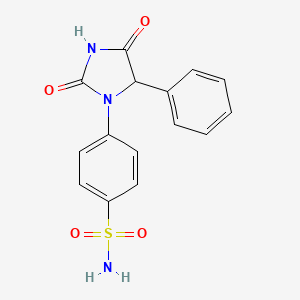 B14201127 4-(2,4-Dioxo-5-phenylimidazolidin-1-yl)benzene-1-sulfonamide CAS No. 827622-78-6