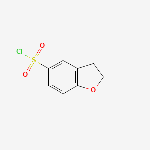 molecular formula C9H9ClO3S B1420113 2-甲基-2,3-二氢-1-苯并呋喃-5-磺酰氯 CAS No. 369638-66-4