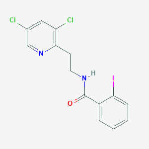 N-[2-(3,5-Dichloropyridin-2-yl)ethyl]-2-iodobenzamide