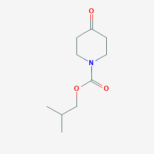 molecular formula C10H17NO3 B1420125 2-甲基丙基 4-氧代哌啶-1-羧酸酯 CAS No. 30036-19-2
