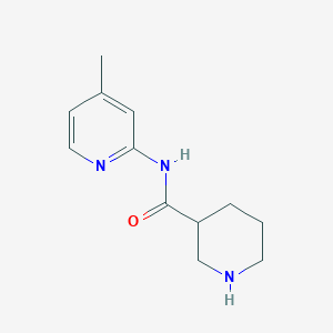 molecular formula C12H17N3O B1420131 N-(4-Methylpyridin-2-YL)piperidine-3-carboxamide CAS No. 883106-76-1