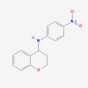 molecular formula C15H14N2O3 B1420133 N-(4-硝基苯基)-3,4-二氢-2H-1-苯并吡喃-4-胺 CAS No. 1152610-85-9