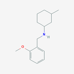 molecular formula C15H23NO B1420140 N-[(2-methoxyphenyl)methyl]-3-methylcyclohexan-1-amine CAS No. 1019594-13-8