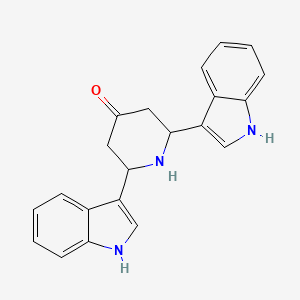 2,6-Di(1H-indol-3-yl)piperidin-4-one