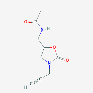 N-{[2-Oxo-3-(prop-2-yn-1-yl)-1,3-oxazolidin-5-yl]methyl}acetamide