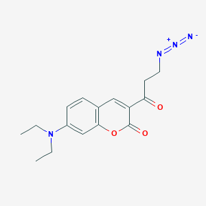 3-(3-Azidopropanoyl)-7-(diethylamino)-2H-1-benzopyran-2-one