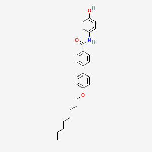 molecular formula C27H31NO3 B14201577 N-(4-Hydroxyphenyl)-4'-(octyloxy)[1,1'-biphenyl]-4-carboxamide CAS No. 920270-26-4