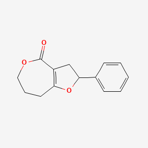 Furo[3,2-c]oxepin-4(2H)-one, 3,6,7,8-tetrahydro-2-phenyl-