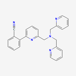 2-[6-({Bis[(pyridin-2-yl)methyl]amino}methyl)pyridin-2-yl]benzonitrile