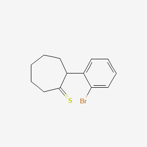 2-(2-Bromophenyl)cycloheptane-1-thione