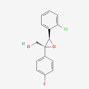 [(2R,3R)-3-(2-Chlorophenyl)-2-(4-fluorophenyl)oxiran-2-yl]methanol