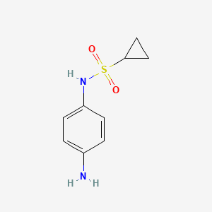 molecular formula C9H12N2O2S B1420165 N-(4-aminophenyl)cyclopropanesulfonamide CAS No. 1203167-56-9