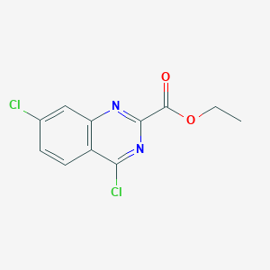 molecular formula C11H8Cl2N2O2 B1420168 Ethyl 4,7-dichloroquinazoline-2-carboxylate CAS No. 1189106-09-9