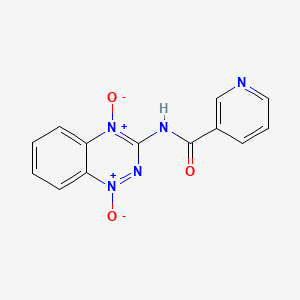 N-(4-Hydroxy-1-oxo-1lambda~5~,2,4-benzotriazin-3(4H)-ylidene)pyridine-3-carboxamide