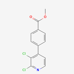 molecular formula C13H9Cl2NO2 B1420173 Methyl 4-(2,3-dichloropyridin-4-yl)benzoate CAS No. 1160474-76-9