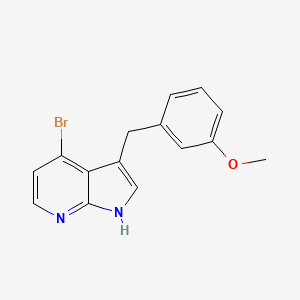 1H-Pyrrolo[2,3-b]pyridine, 4-bromo-3-[(3-methoxyphenyl)methyl]-