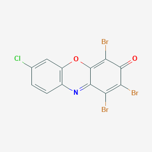 1,2,4-Tribromo-7-chloro-3H-phenoxazin-3-one