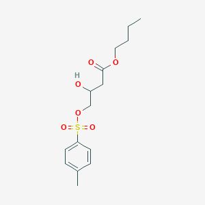 Butyl 3-hydroxy-4-[(4-methylbenzene-1-sulfonyl)oxy]butanoate