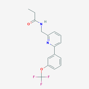 N-({6-[3-(Trifluoromethoxy)phenyl]pyridin-2-yl}methyl)propanamide