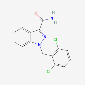 1H-Indazole-3-carboxamide, 1-[(2,6-dichlorophenyl)methyl]-