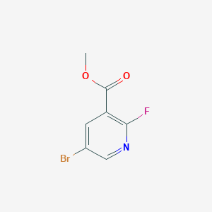 molecular formula C7H5BrFNO2 B1420184 Methyl 5-bromo-2-fluoronicotinate CAS No. 931105-37-2