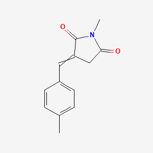 1-Methyl-3-[(4-methylphenyl)methylidene]pyrrolidine-2,5-dione