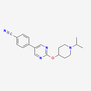 Benzonitrile, 4-[2-[[1-(1-methylethyl)-4-piperidinyl]oxy]-5-pyrimidinyl]-