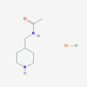molecular formula C8H17BrN2O B1420186 N-(Piperidin-4-ylmethyl)acetamide hydrobromide CAS No. 1208794-70-0