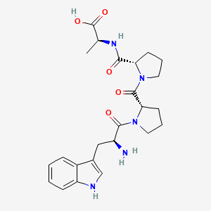 molecular formula C24H31N5O5 B14201872 L-Tryptophyl-L-prolyl-L-prolyl-L-alanine CAS No. 918528-01-5