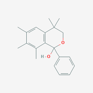 1H-2-Benzopyran-1-ol, 3,4-dihydro-4,4,6,7,8-pentamethyl-1-phenyl-