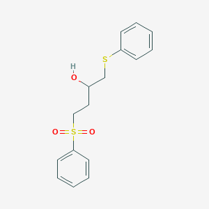 4-(Benzenesulfonyl)-1-(phenylsulfanyl)butan-2-OL