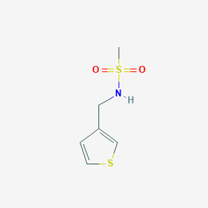 molecular formula C6H9NO2S2 B1420196 N-(thiophen-3-ylmethyl)methanesulfonamide CAS No. 1207045-44-0