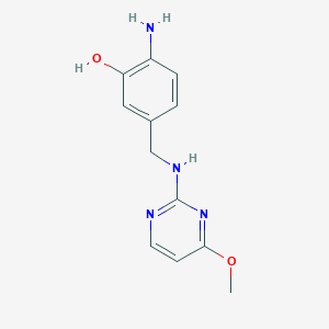 2-Amino-5-{[(4-methoxypyrimidin-2-yl)amino]methyl}phenol