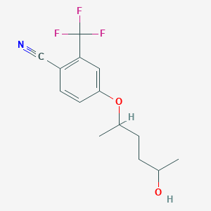 Benzonitrile, 4-[(4-hydroxy-1-methylpentyl)oxy]-2-(trifluoromethyl)-