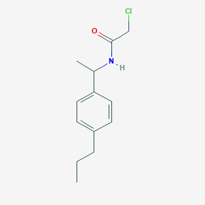 molecular formula C13H18ClNO B1420199 2-氯-N-[1-(4-丙基苯基)乙基]乙酰胺 CAS No. 915921-90-3