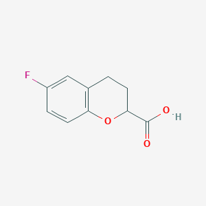 molecular formula C10H9FO3 B142021 6-氟代色满-2-羧酸 CAS No. 129050-20-0