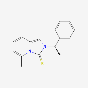 5-Methyl-2-[(1S)-1-phenylethyl]imidazo[1,5-a]pyridine-3(2H)-thione