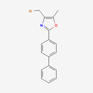 Oxazole, 2-[1,1'-biphenyl]-4-yl-4-(bromomethyl)-5-methyl-