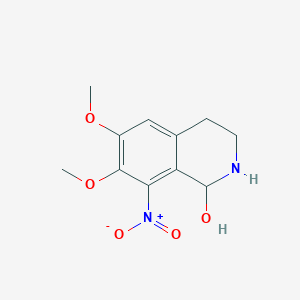 6,7-Dimethoxy-8-nitro-1,2,3,4-tetrahydroisoquinolin-1-ol