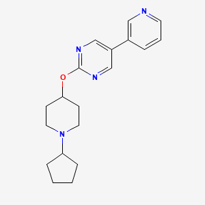 Pyrimidine, 2-[(1-cyclopentyl-4-piperidinyl)oxy]-5-(3-pyridinyl)-