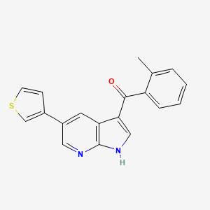 Methanone, (2-methylphenyl)[5-(3-thienyl)-1H-pyrrolo[2,3-b]pyridin-3-yl]-