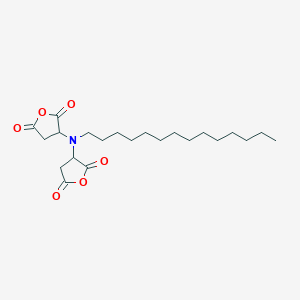 molecular formula C22H35NO6 B14202251 3,3'-(Tetradecylazanediyl)di(oxolane-2,5-dione) CAS No. 844901-90-2