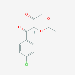 1-(4-Chlorophenyl)-1,3-dioxobutan-2-yl acetate